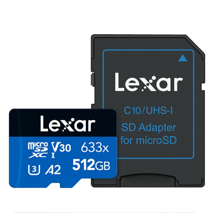 Lexar 633x 512GB High-speed Flash Memory Card Sports Camera Mobile Phone TF Car Driving Recorder Memory Card - Micro SD Card by Lexar | Online Shopping UK | buy2fix