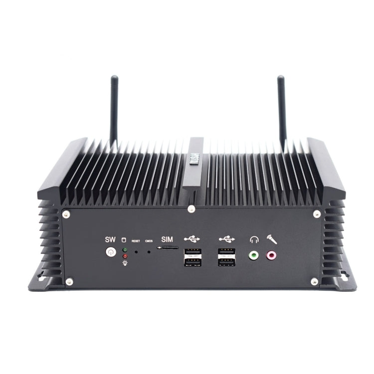 HYSTOU P12-I5-8250U Fanless Mini PC Intel Core i5-8250U Processor Quad Core up to 1.6GHz, RAM: 8G, ROM: 256G, Support Win 7 / 8 / 10 / Linux(Black) - Barebone Mini PCs by HYSTOU | Online Shopping UK | buy2fix