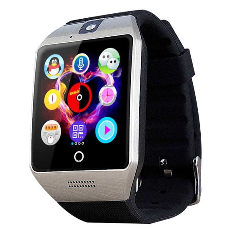 Q18S 1.54 inch IPS Screen MTK6260A Bluetooth 3.0 Smart Watch Phone, Pedometer / Sedentary Reminder / Sleeping Monitor  / Anti-Loss / Remote Camera  / GSM / 0.3M Camera  (Black + Silver) - Smart Wear by buy2fix | Online Shopping UK | buy2fix