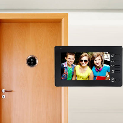 M4300D 4.3 inch TFT Color Display Screen 3.0MP Security Camera Video Smart Doorbell, Support TF Card (32GB Max) & Night Vision & Motion Detection (Black) - Security by buy2fix | Online Shopping UK | buy2fix