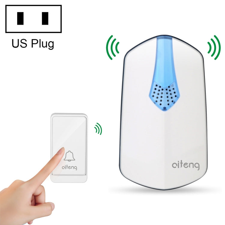 AITENG V026J Wireless Batteryless WIFI Doorbell, US Plug - Security by AITENG | Online Shopping UK | buy2fix