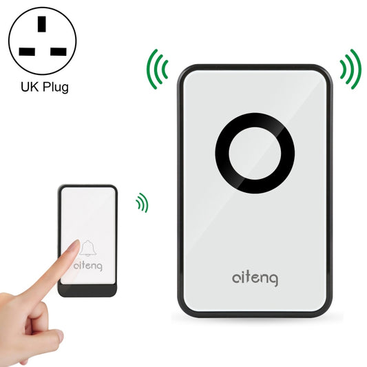 AITENG V018J Wireless Batteryless WIFI Doorbell, UK Plug - Wireless Doorbell by AITENG | Online Shopping UK | buy2fix