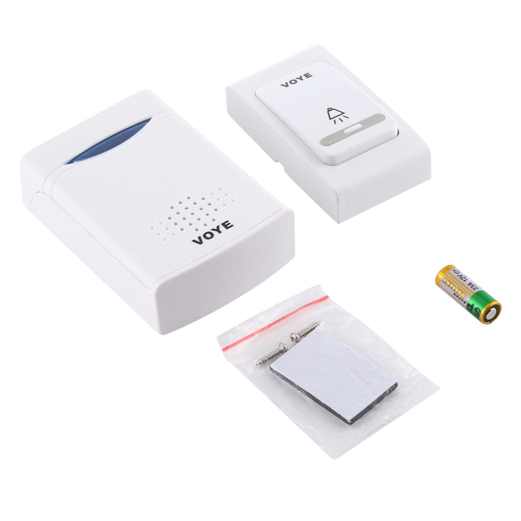 VOYE V006B Home Music Remote Control Wireless Doorbell with 38 Polyphony Sounds (White) - Wireless Doorbell by VOYE | Online Shopping UK | buy2fix