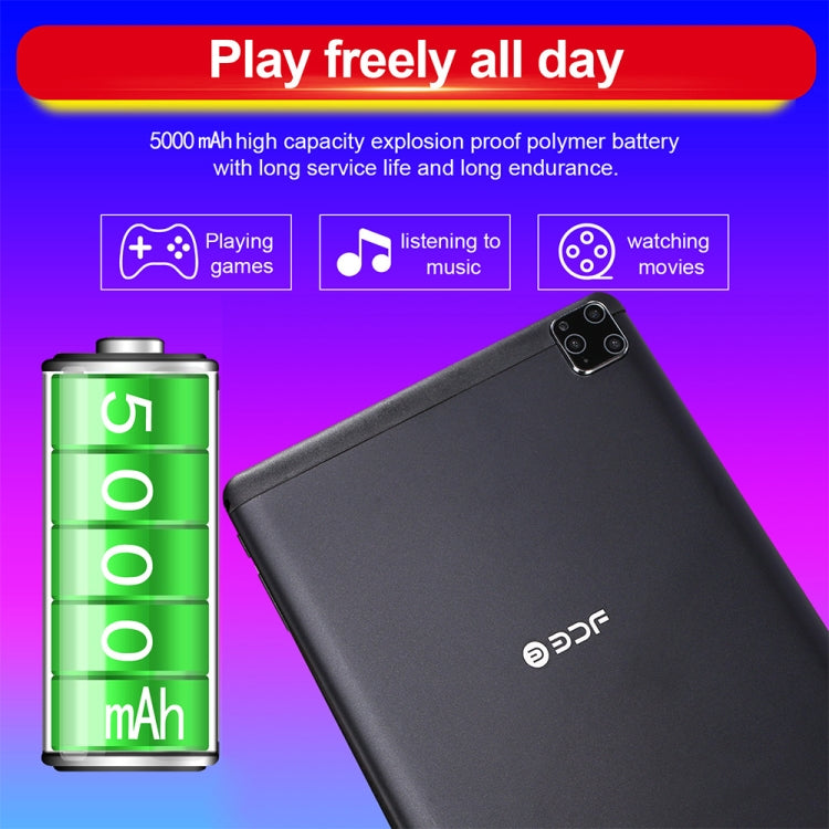 BDF A10 3G Phone Call Tablet PC, 10 inch, 2GB+32GB, Android 9.0, MTK8321 Octa Core Cortex-A7, Support Dual SIM & Bluetooth & WiFi & GPS, EU Plug(Black) - BDF by BDF | Online Shopping UK | buy2fix