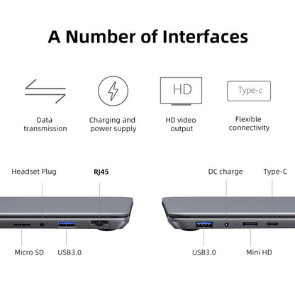 CHUWI HeroBook Plus, 15.6 inch, 8GB+256GB, Windows 10, Intel Celeron J4125 Quad Core up to 2.7GHz, Support WiFi / Bluetooth / TF Card Extension / Mini HDMI (Dark Gray) - CHUWI by CHUWI | Online Shopping UK | buy2fix