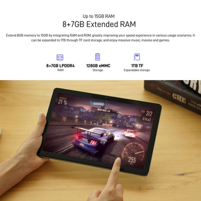 [HK Warehouse] DOOGEE T10 Tablet PC, 10.1 inch, 8GB+128GB, Android 12 Spreadtrum T606 Octa Core 1.6GHz, Support Dual SIM & WiFi & BT, Network: 4G, Global Version with Google Play(Grey) - Other by DOOGEE | Online Shopping UK | buy2fix