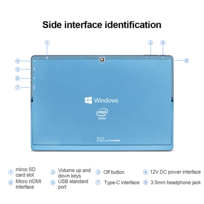 W10 2 in 1 Tablet PC, 10.1 inch, 6GB+64GB, Windows 10 System, Intel Gemini Lake N4120 Quad Core up to 2.6GHz, without Keyboard & Stylus Pen, Support Dual Band WiFi & Bluetooth & TF Card & HDMI, US Plug - Other by buy2fix | Online Shopping UK | buy2fix