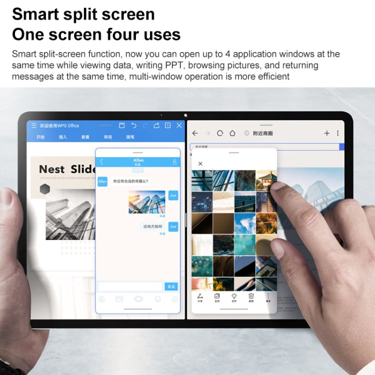 Honor Tablet V7 Pro WiFi BRT-W09, 11 inch, 8GB+128GB, MagicUI 5.0(Android R) MediaTek 1300T Octa Core, Support Dual WiFi / Bluetooth / GPS, Not Support Google Play(Blue) - Huawei by Huawei | Online Shopping UK | buy2fix