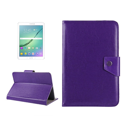 10 inch Tablets Leather Case Crazy Horse Texture Protective Case Shell with Holder for Asus ZenPad 10 Z300C, Huawei MediaPad M2 10.0-A01W, Cube IWORK10(Purple) - 10 - 11 inch by buy2fix | Online Shopping UK | buy2fix
