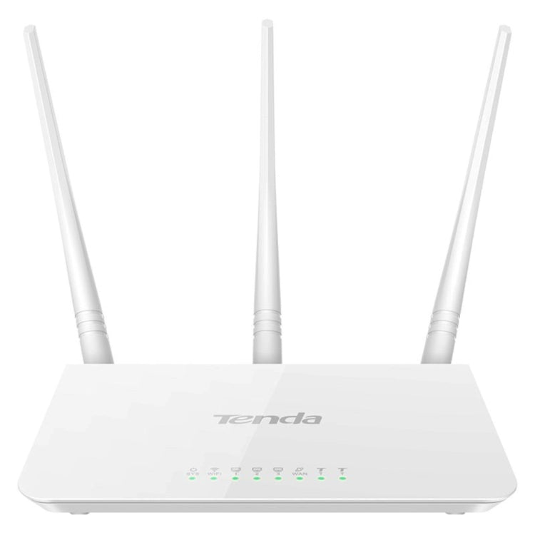 Tenda F3 Wireless 2.4GHz 300Mbps WiFi Router with 3*5dBi External Antennas(White) - Wireless Routers by Tenda | Online Shopping UK | buy2fix