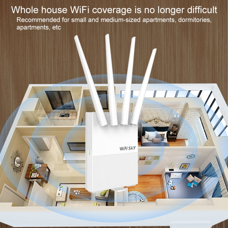 COMFAST GR401 300Mbps 4G Household Signal Amplifier Wireless Router Repeater WIFI Base Station with 4 Antennas, Asia Pacific Edition - Wireless Routers by COMFAST | Online Shopping UK | buy2fix
