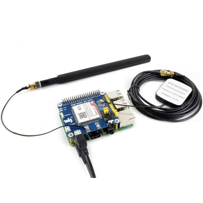 Waveshare 4G / 3G / 2G / GSM / GPRS / GNSS HAT for Raspberry Pi, LTE CAT4, for Southeast Asia, West Asia, Europe, Africa - Modules Expansions Accessories by Waveshare | Online Shopping UK | buy2fix