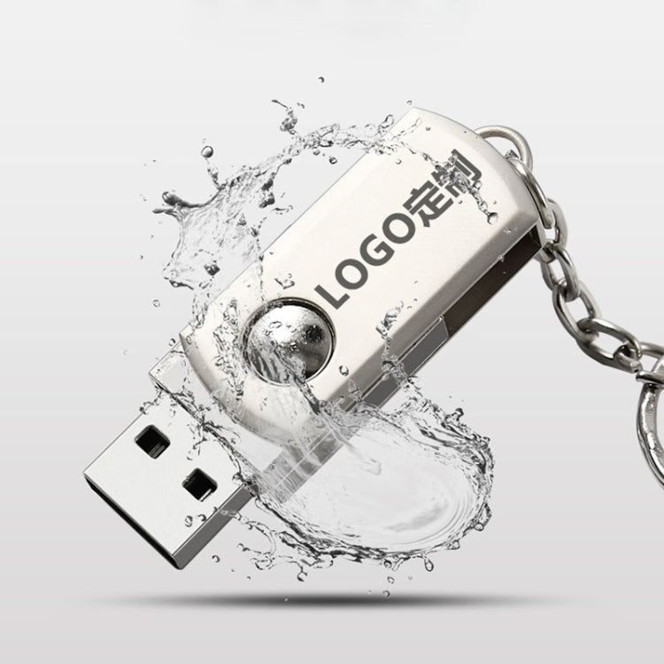 MicroDrive 128GB USB 2.0 Creative Personality Metal U Disk with Keychain (Gold) - USB Flash Drives by MicroDrive | Online Shopping UK | buy2fix
