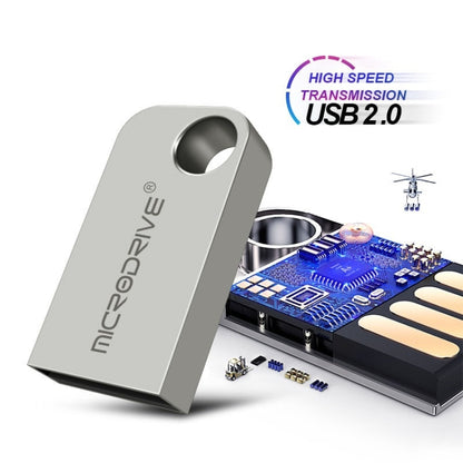 MicroDrive 32GB USB 2.0 Mini Semi-circular Metal U Disk - USB Flash Drives by MicroDrive | Online Shopping UK | buy2fix