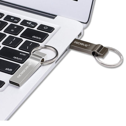 MicroDrive 16GB USB 2.0 Metal Keychain U Disk (Black) - Computer & Networking by MicroDrive | Online Shopping UK | buy2fix