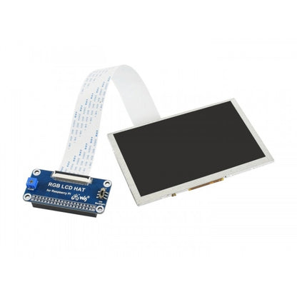 Waveshare 5.0 inch 800x480 IPS Display for Raspberry Pi, DPI interface, No Touch - Modules Expansions Accessories by Waveshare | Online Shopping UK | buy2fix