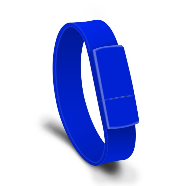 MicroDrive 16GB USB 2.0 Fashion Bracelet Wristband U Disk (Blue) - USB Flash Drives by MicroDrive | Online Shopping UK | buy2fix
