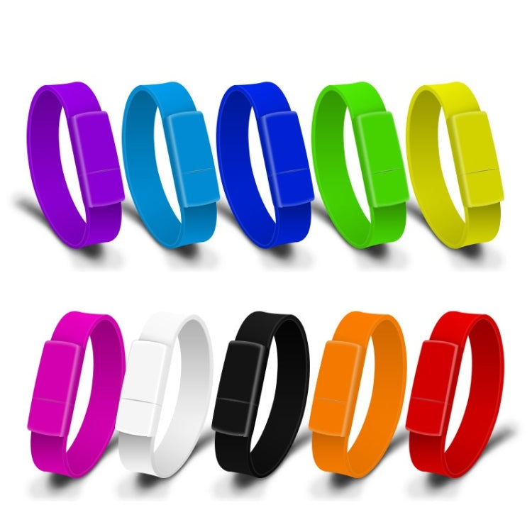 MicroDrive 16GB USB 2.0 Fashion Bracelet Wristband U Disk (Blue) - USB Flash Drives by MicroDrive | Online Shopping UK | buy2fix