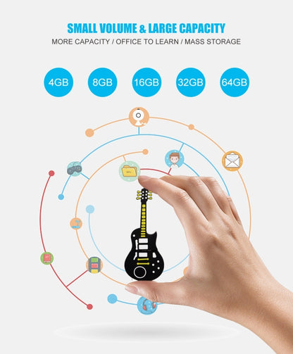 MicroDrive 16GB USB 2.0 Guitar U Disk - Computer & Networking by MicroDrive | Online Shopping UK | buy2fix